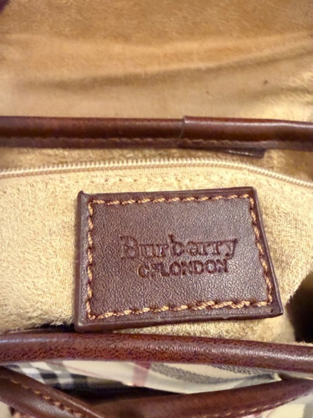 Vintage Burberry Haymarket Check backpack - Picture 2 of 5